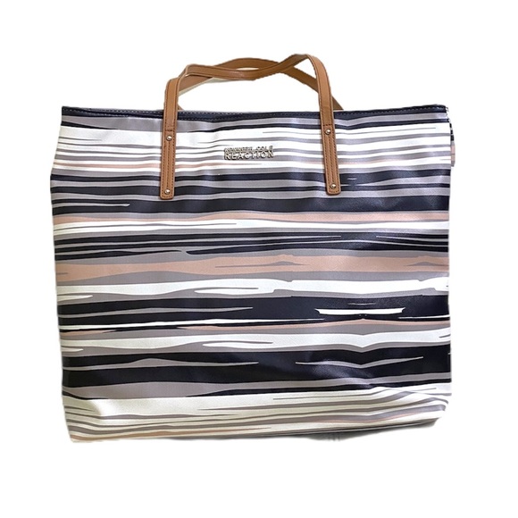 Kenneth Cole Reaction Surfer Striped Tote Bag - Picture 2 of 5